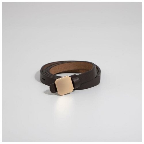 фото Ремень женский, ширина 1,4 см, гвоздик, цвет коричневый qwen