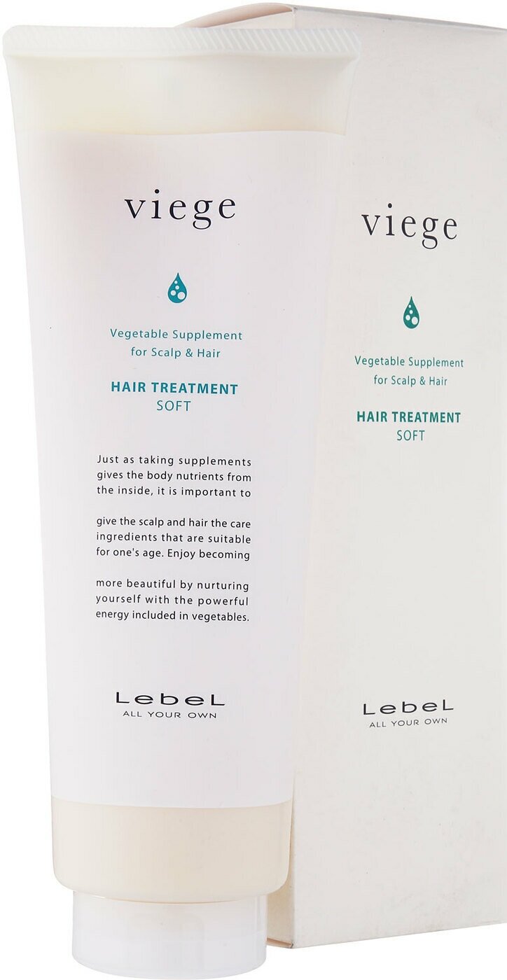 LEBEL Маска для глубокого увлажнения волос / Viege Treatment SOFT 1000 мл - фото №9