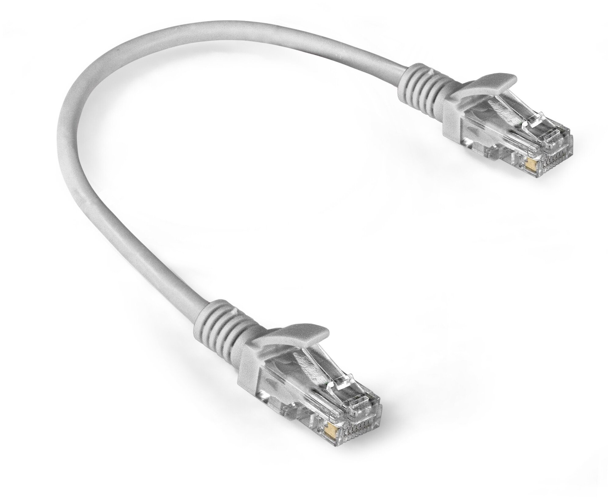 фото Патч-корд LSZH ExeGate UTP-RJ45-RJ45-5e-0,3M-LSZH-GY, UTP, cat.5e, 0.3м, серый EX286375RUS