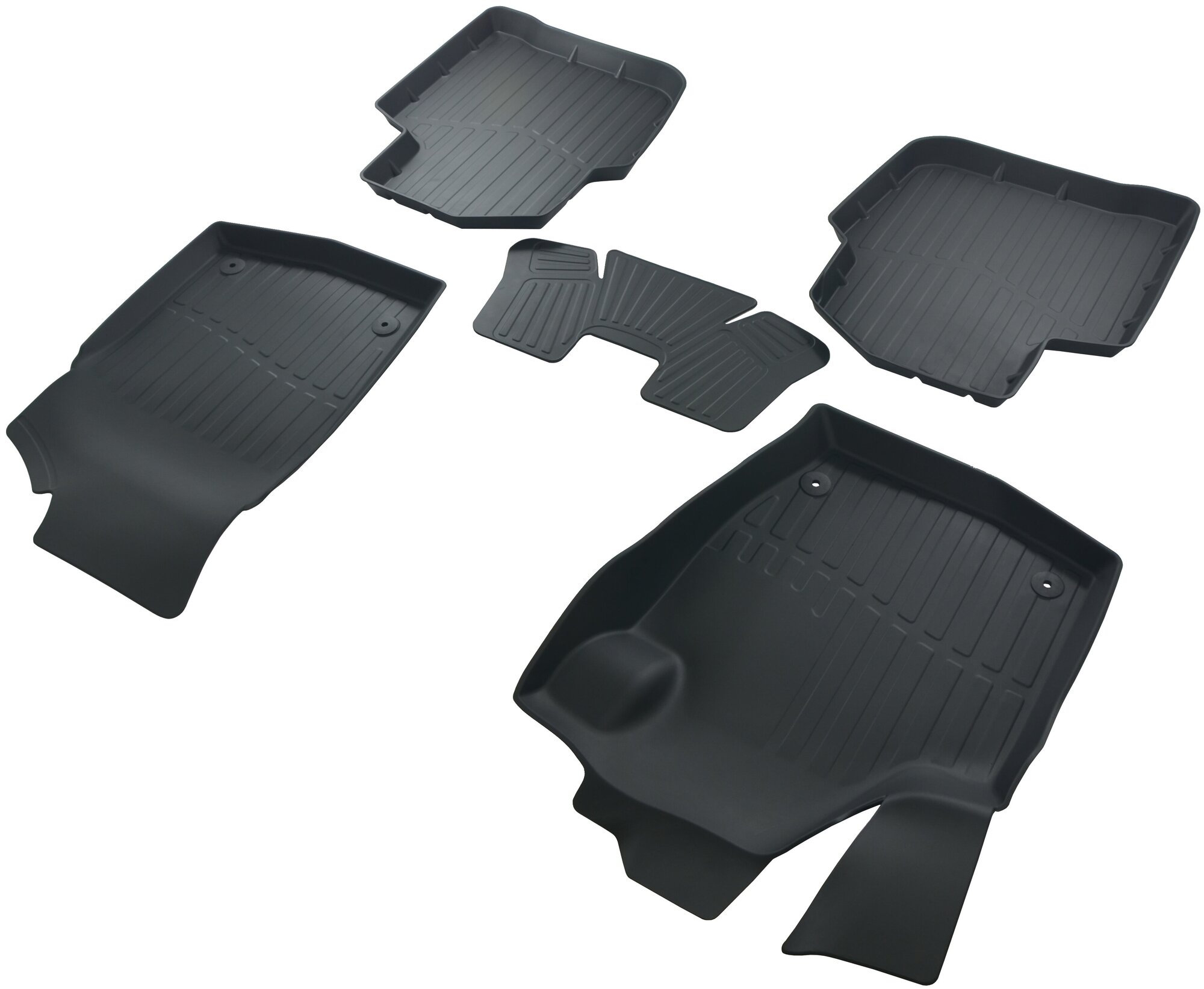 Коврики салона резиновые SRTK 3D Premium для Volkswagen Polo (2020-), LB
