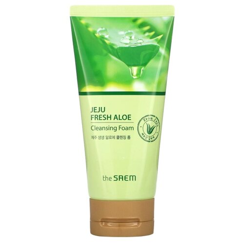 Пенка для умывания с алоэ The Saem Jeju Fresh Aloe Cleansing Foam