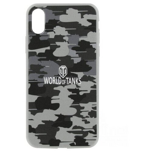 Накладка на Iphone X/Xs PATTERN MILITARY GREY