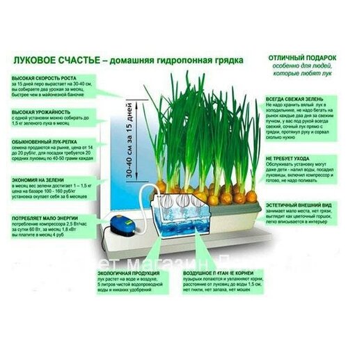 Электрическая грядка Луковое Счастье выращиватель пера зелёного лука