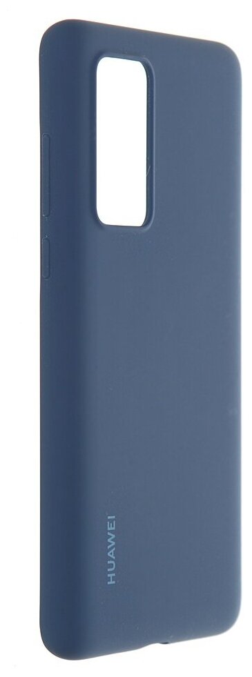 Чехол-накладка Huawei P40 Silicone Case Ink Blue для HUAWEI P40, Силикон, Синий, 51993721 - фото №1