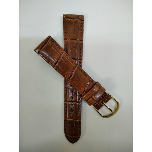 Новая коллекция ремешков Modeno gold 18мм светло коричневый.