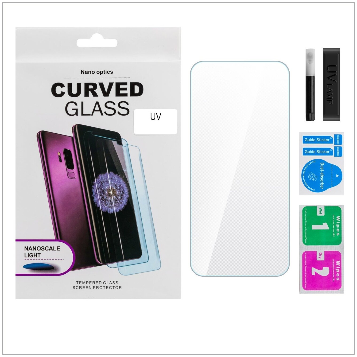 Защитное стекло на Sony Xperia XZ3, ультрафиолет, X-CASE