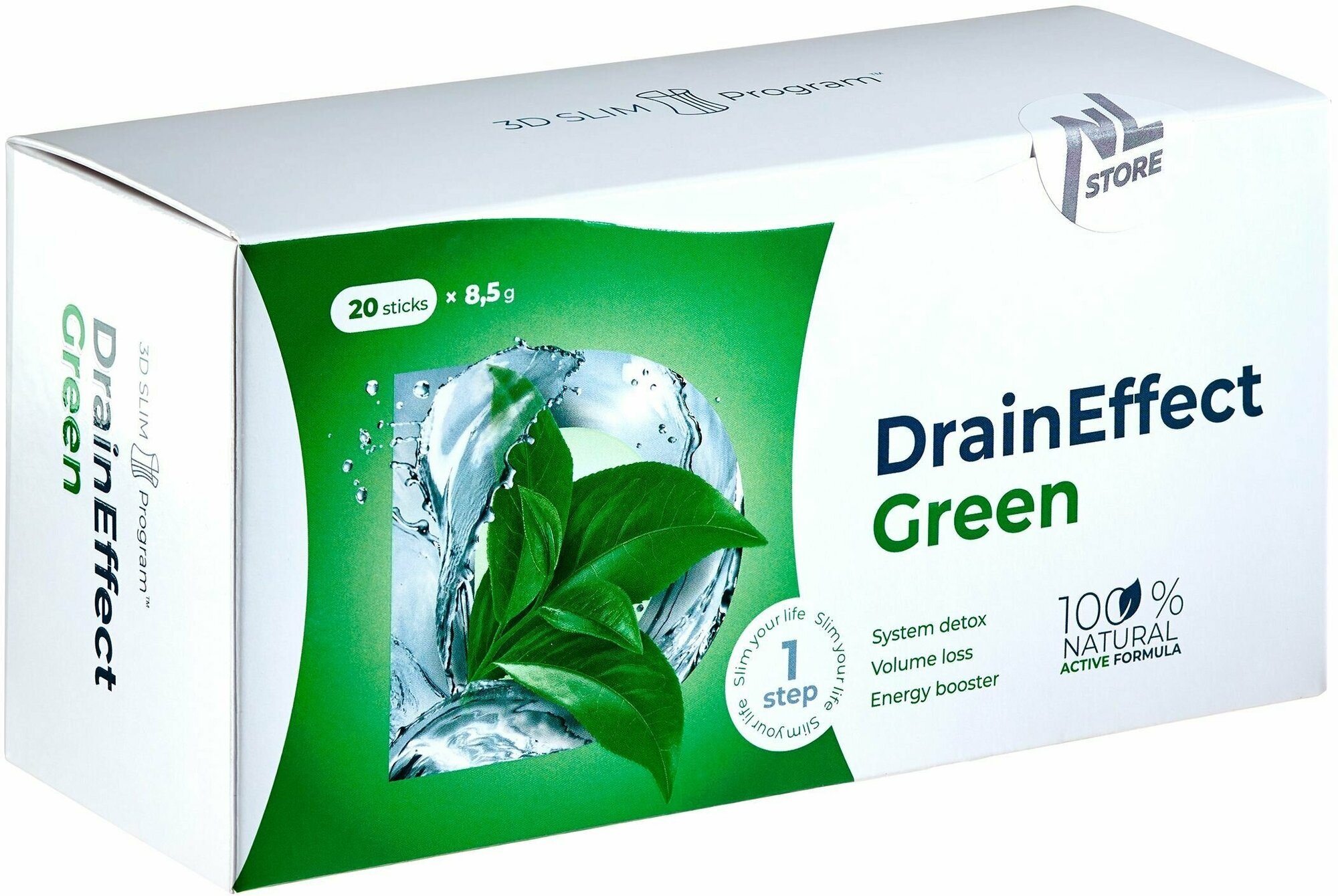 DrainEffect Green Дренирующий напиток , 20 стиков по 8,5 г