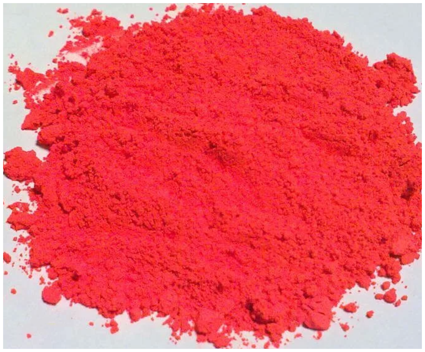 Неоновый флуоресцентный пигмент красный UVR - 100 гр