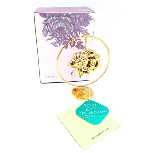 Сувенир статуэтка фигурка CRYSTOCRAFT Овен/кольцо 9см, миниатюра CRYSTOCRAFT Овен/кольцо, подарок - сувенир Овен/кольцо, статуэтка Овен/кольцо с кристалом, статуэтка для интерьера Овен/кольцо, статуэтка в подарок.