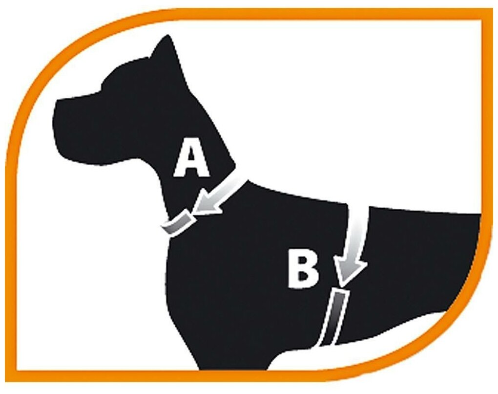 Ferplast шлейка CHAMPION LARGE для собак, 50-82 см (черная) - фото №3