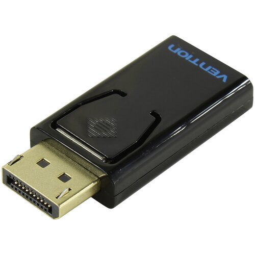 Vention Адаптер переходник для преобразования разъема DisplayPort 20M (папа) на разъем HDMI 19F (мама) для видеокарты к проектору, монитору арт. HBKB0 vention адаптер переходник для преобразования разъема dvi 24 1 m папа на разъем hdmi 19f мама двунаправленный