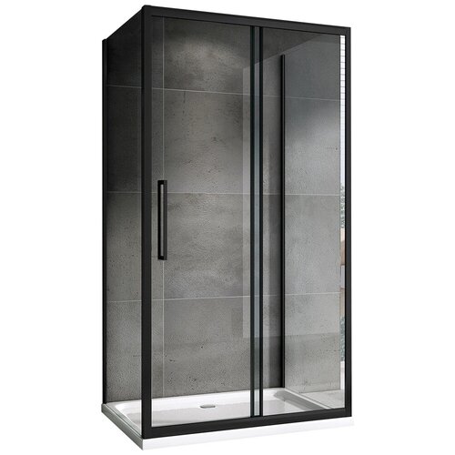 Душевой уголок Abber 120x70 Schwarzer Diamant AG30120BH-S70B-S70B черный