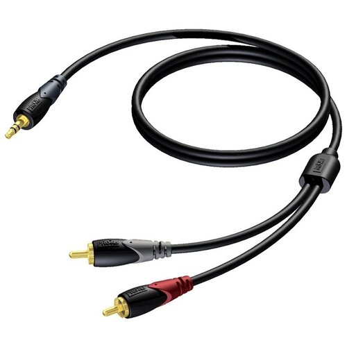 Кабель аудио 1xMini Jack - 2xRCA Procab CLA711/1.5 1.5m кабель аудио 1xmini jack 2xrca procab cab711 15 15 0m