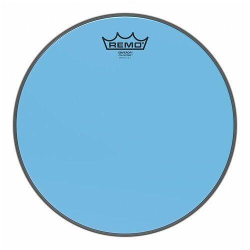 Remo BE-0312-CT-BU Emperor® Colortone™ Blue Drumhead, 12' цветной двухслойный прозрачный пластик, голубой пластик для барабана remo be 0312 ct gn emperor colortone green drumhead 12