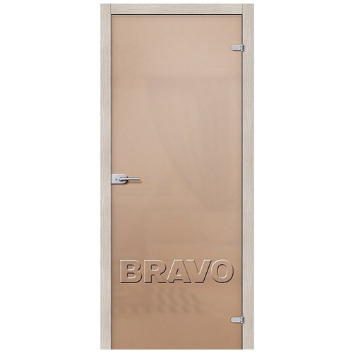 Лайт Бронза Сатинато, Bravo, дверь межкомнатная, стеклянная