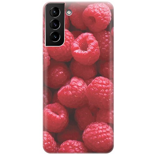 фото Re:pa накладка transparent для samsung galaxy s21 plus с принтом "малинки"