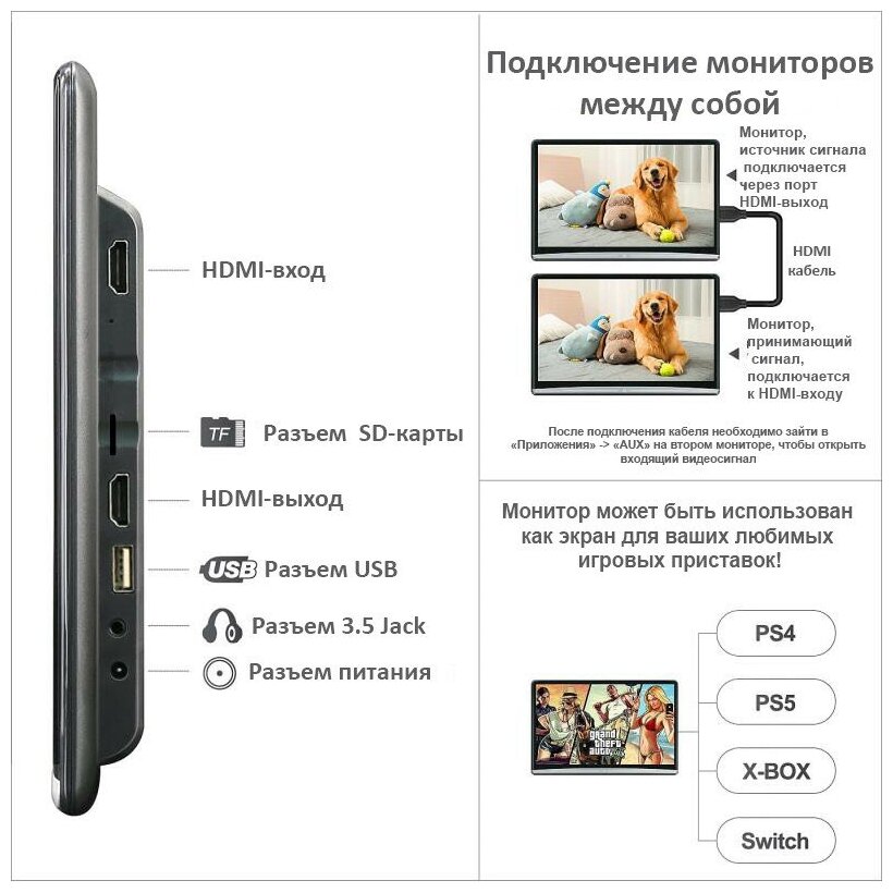 Навесной монитор на подголовник 13.3" ERGO ER1350AN (Android 10) — фото 2