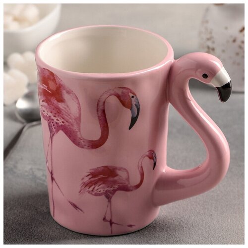 фото Кружка "фламинго" 400 мл, 13х8,5х11 см 4320685 сима-ленд
