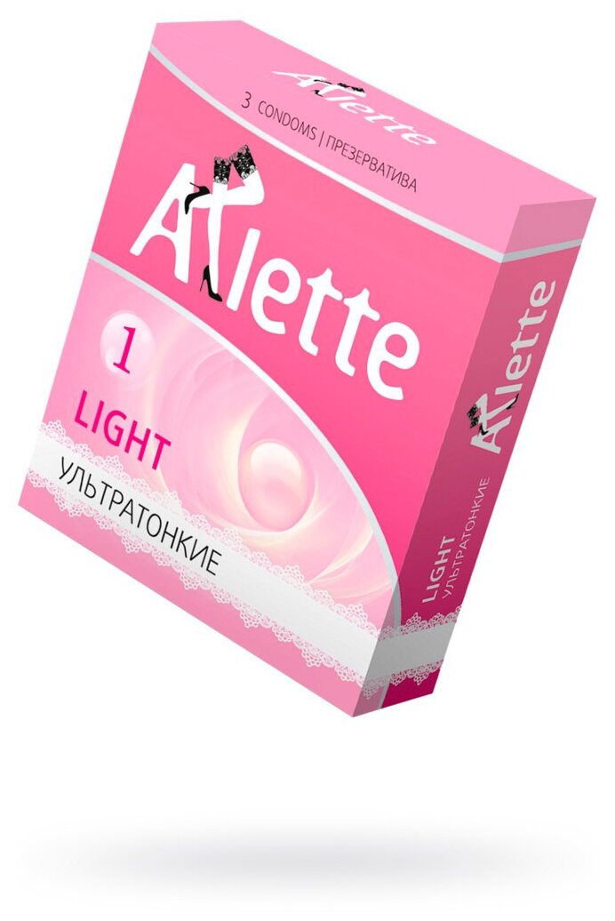 Ультратонкие презервативы Arlette Light - 3 шт.