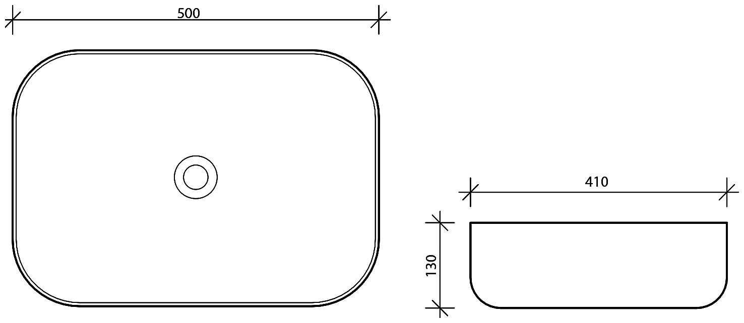 Раковина Vincea 50 матовый черный VBS-105MB - фотография № 6