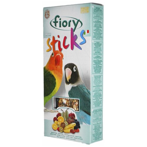 Fiory Sticks палочки для средних попугаев, с фруктами 120 гр (2 шт) палочки для средних попугаев fiory sticks с фруктами 2 х 60 г