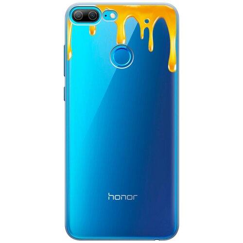 фото Силиконовый чехол на honor 9 lite / хонор 9 лайт с 3d принтом "honey" прозрачный gosso