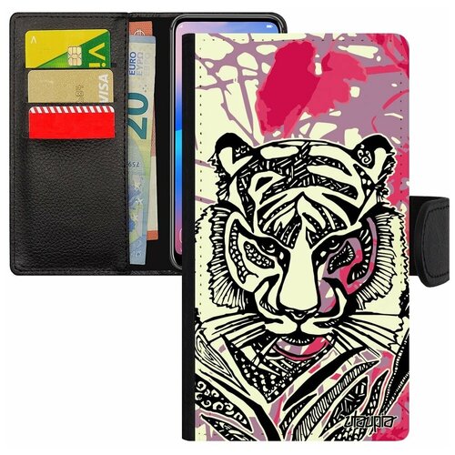 фото Чехол-книжка для телефона iphone se 2020, "тигр" зверь tiger utaupia