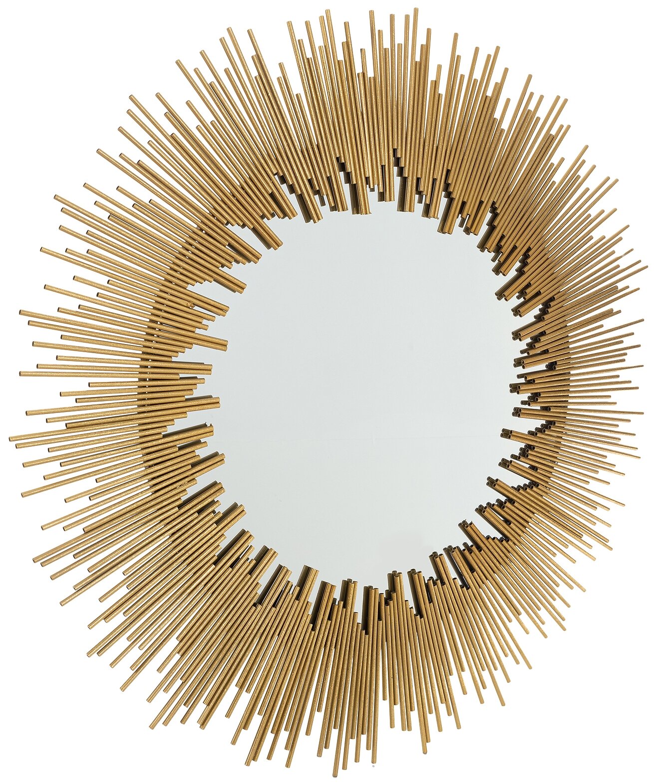 Декоративное интерьерное настенное зеркало-солнце PATTERHOME лион золото, 93см х 93см, зеркало-солнце, металл - фотография № 2