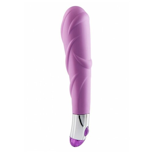 Купить Фиолетовый ребристый вибратор Lovely Vibes Laced - 18, 5 см., Mae B, фиолетовый, силикон, female