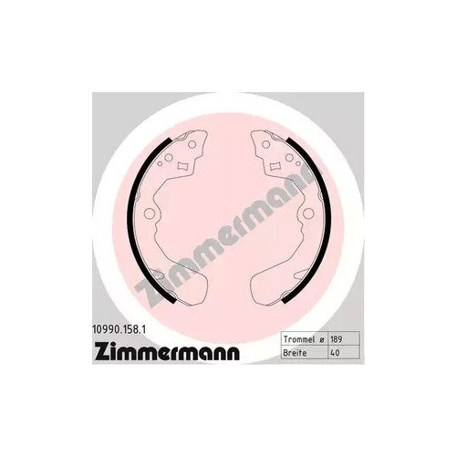 ZIMMERMANN 10990.158.1 Колодки тормозные барабанные 1шт