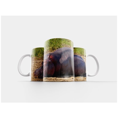 фото Кружка "бегемот, животное, расслабление" 320 мл lotsprints