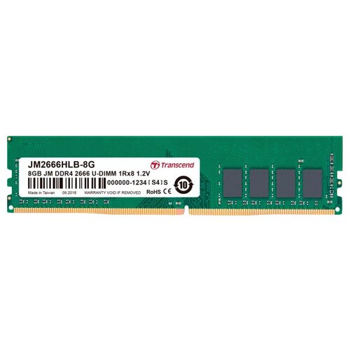 Оперативная память 8Gb DDR4 2666MHz Transcend JM2666HLB-8G 309700₽