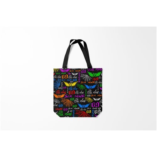 фото Сумка-шоппер / 40х40 см / rap / 6ix9ine burnettie