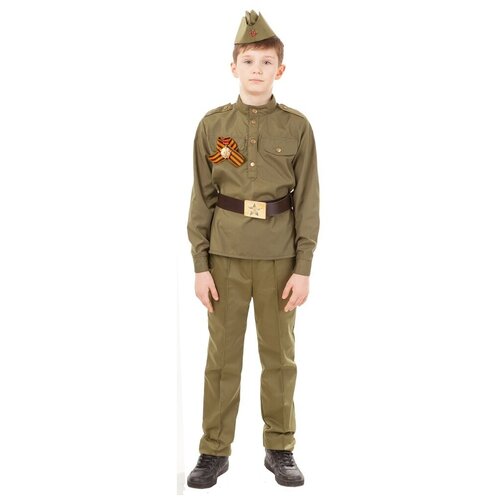 Костюм солдата с прямыми брюками (9323) 116 см костюм детский солдат 116 122
