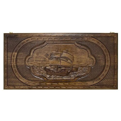 Нарды резные ручной работы Парусник большие