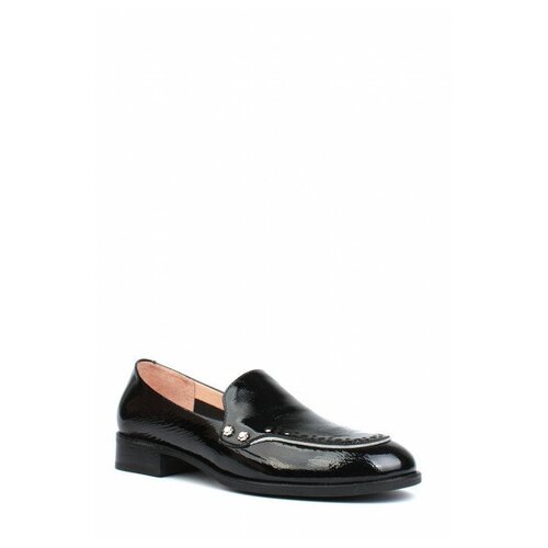 фото Лоферы pm shoes, натуральная кожа, размер 36, черный