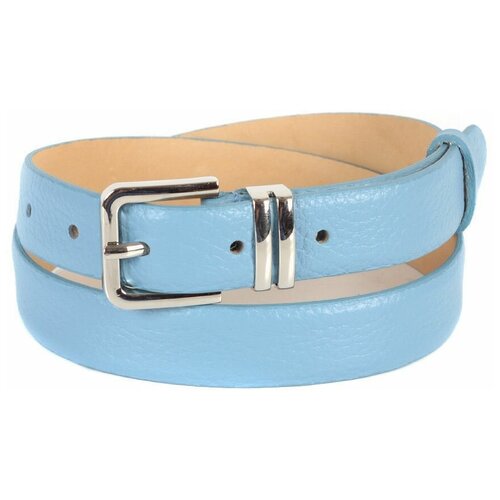 фото Ремень/ремень женский/натуральная кожа/mayger/а-рн-2830/голубой/105/цельнокроеный/с пряжкой/подарочная коробка