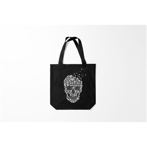 фото Сумка-шоппер / 40х40 см / популярные иллюстрации / черепа diamond skull burnettie