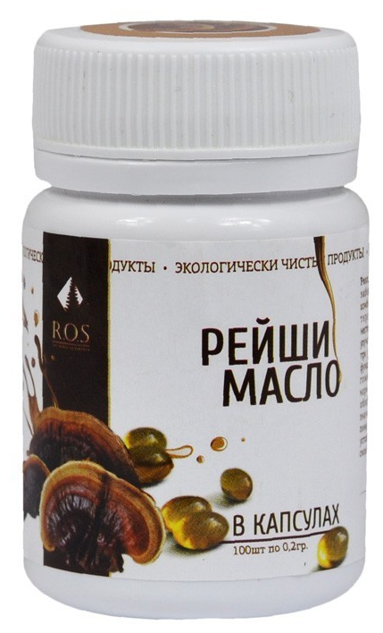 фото Масло Рейши, 100 капсул Рось