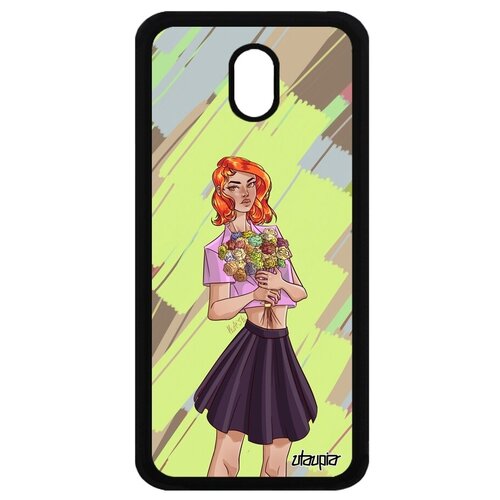 фото Яркий чехол на мобильный // samsung galaxy j5 2017 // "девушка и цветы" манга аниме, utaupia, цветной