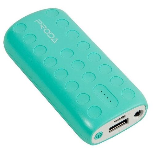 Powerbank / Внешний аккумулятор PRODA Lovely Series 5000mAh, зеленый