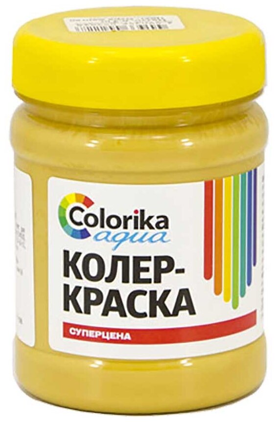 Колер -краска Colorika Aqua охра желтая 0,3 кг