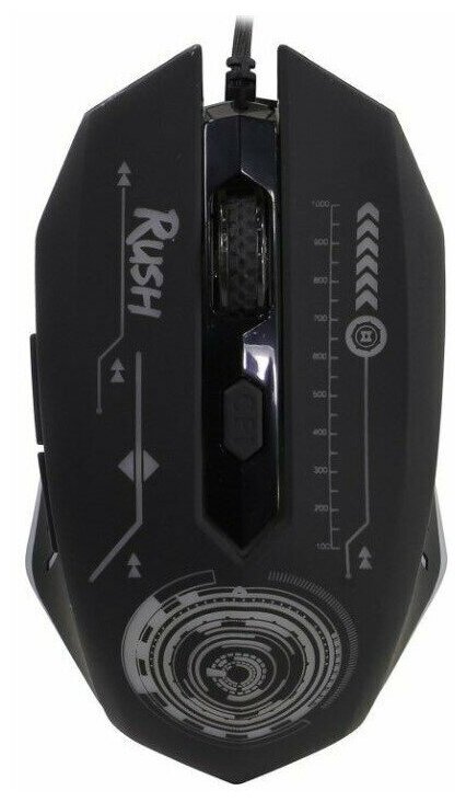 мышь проводная smartbuy rush mission игровая черная (sbm-727g-k) - фото №2