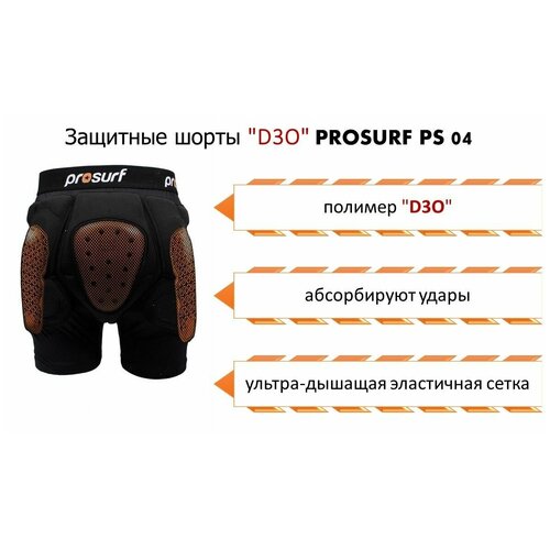 Защитные шорты PROSURF PS04 PROTECTION SHORT XS