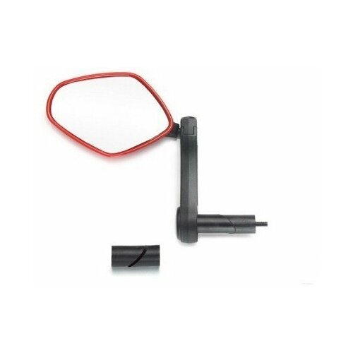 Зеркало велосипедное SunnyWheel BM-113AL, левое, 81х63 мм, мультипозиционное, черный, BM-113AL