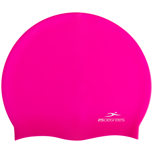 фото Шапочка для плавания nuance pink, силикон, подростковый 25degrees