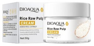 Крем для лица Bioaqua Rice Raw Pulp Cream с экстрактом риса, 50г