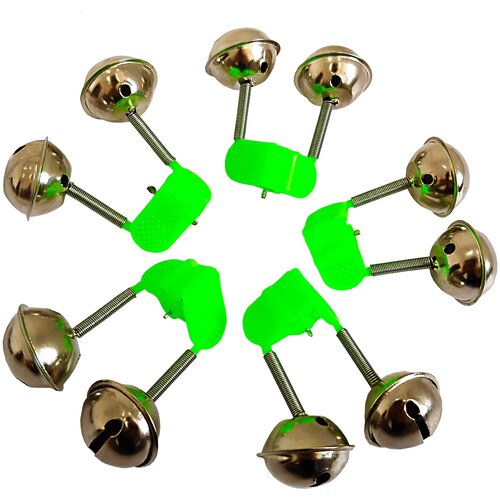 фото Колокольчик для рыбалки, сигнализатор поклёвки для поплавка. набор 5 шт bambucho