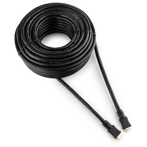 Кабель HDMI - HDMI, М/М, 20 м, v1.4, поз. р, экр, Cablexpert, CC-HDMI4-20M кабель hdmi cablexpert cc hdmi4l 20m 20 метров v2 0