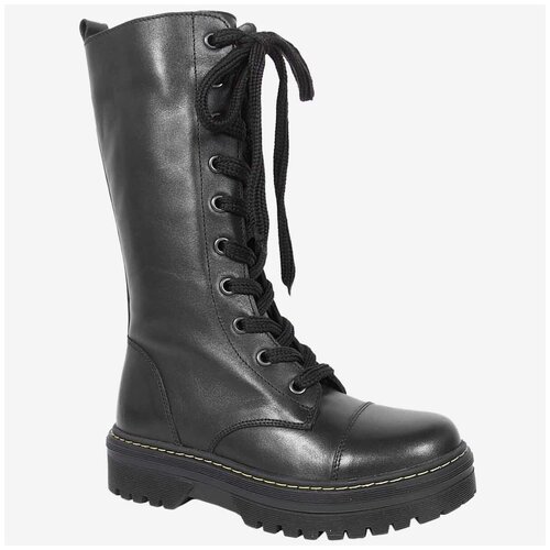 фото Ботинки для девочек kapika 53458ут черный, размер 32